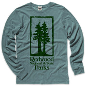 Redwood National & State Parks Men's Long Sleeve T-Shirt in Heather Lake