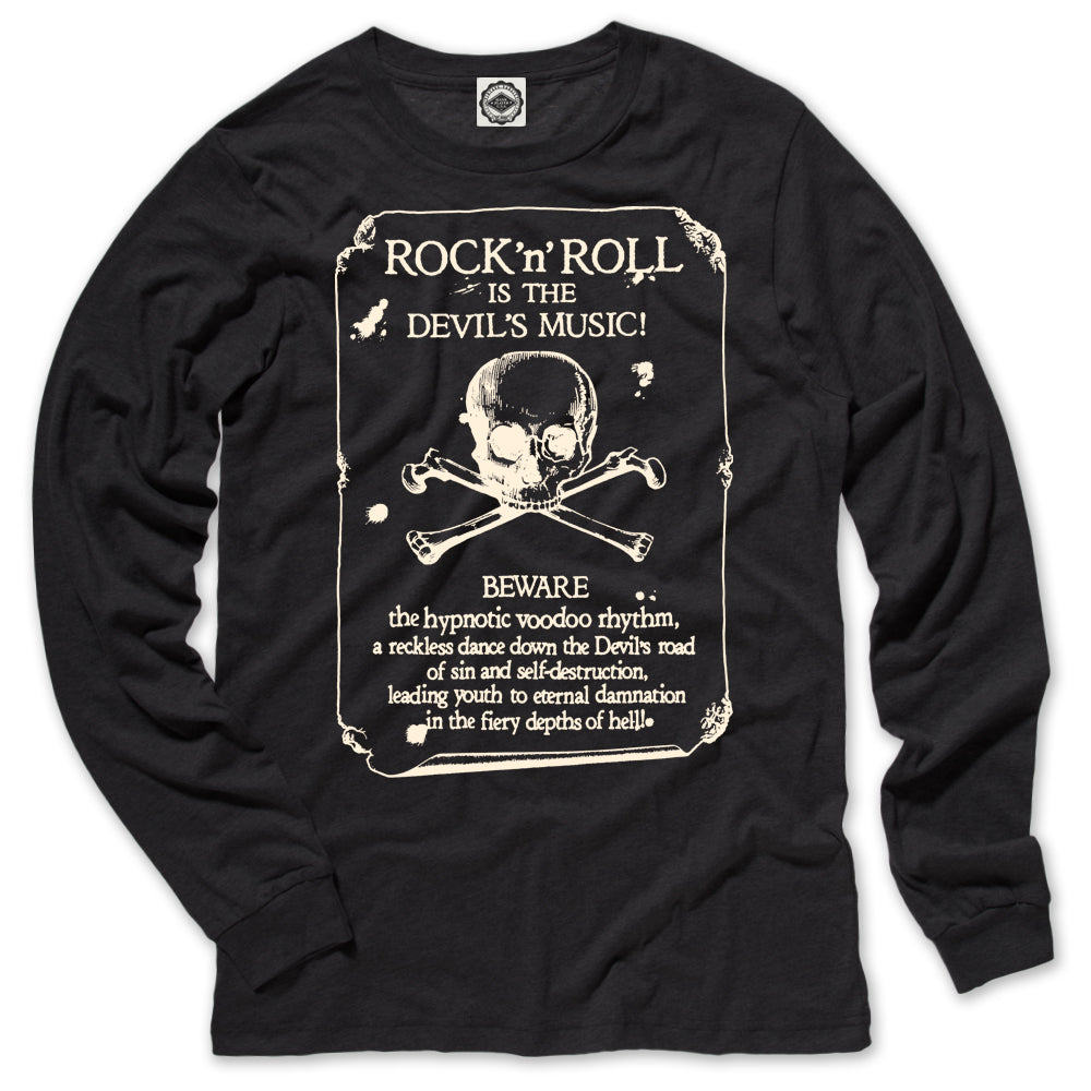 Rock 'N Roll Is The Devil's Music Men's Long Sleeve Tee