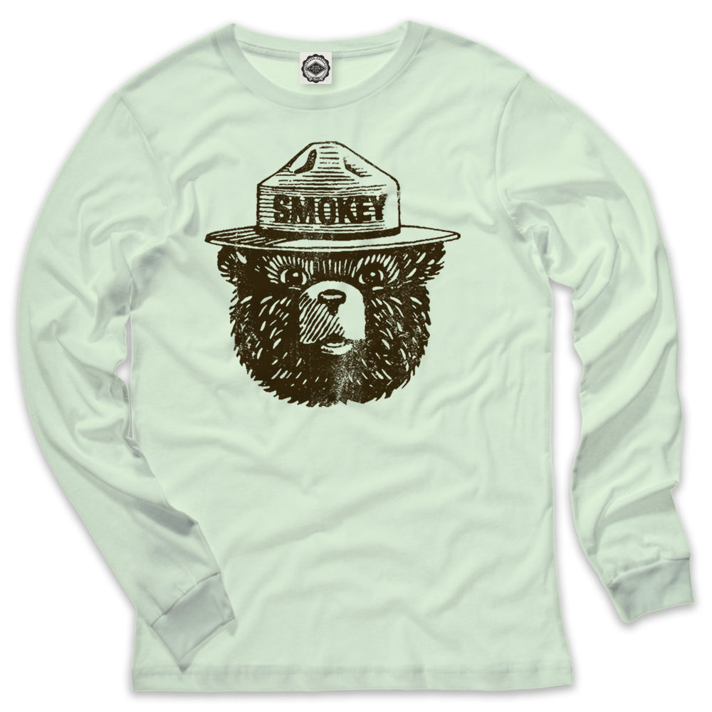 Official Smokey Bear Men's Long Sleeve Tee