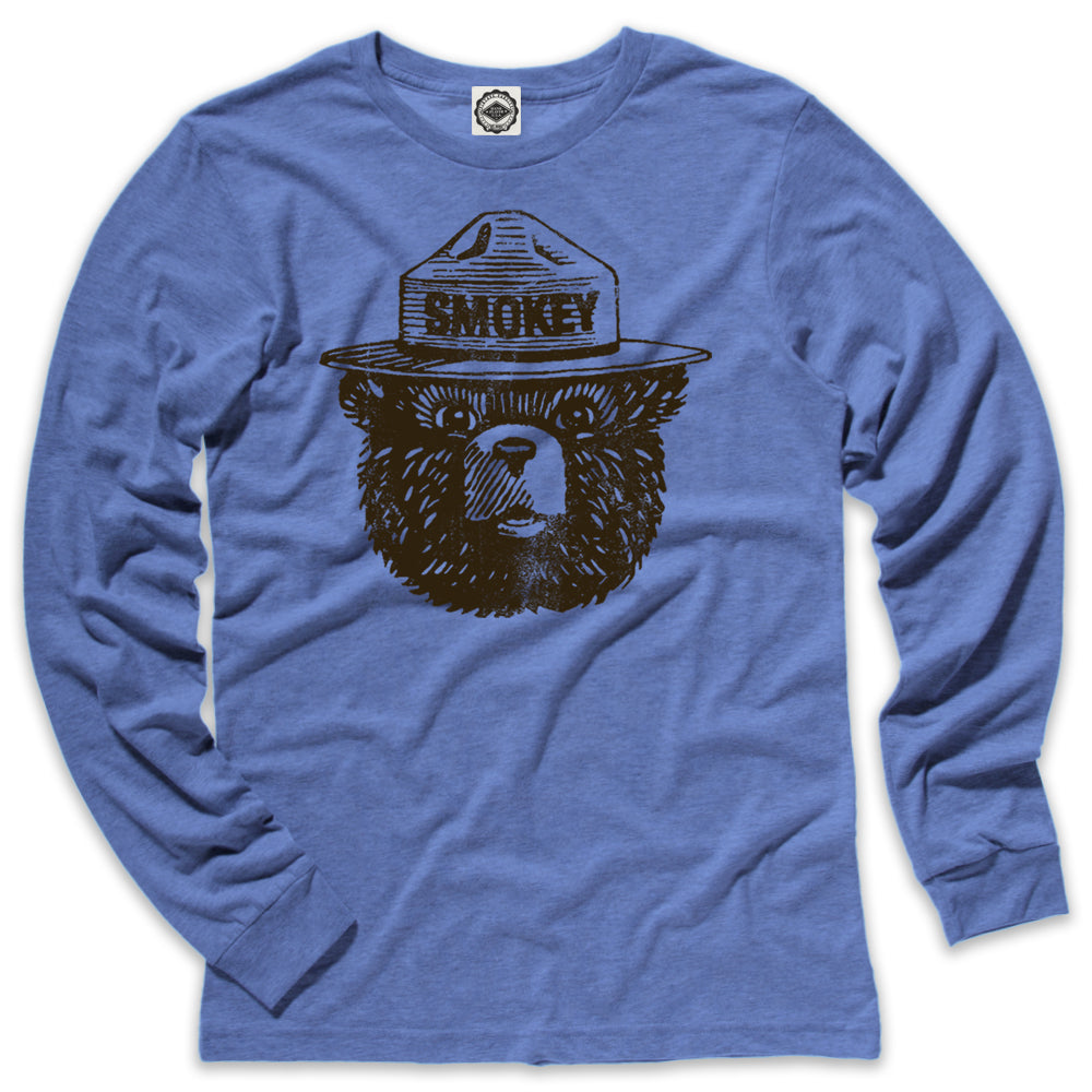 Official Smokey Bear Men's Long Sleeve Tee