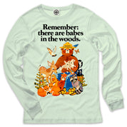 Smokey Bear Vintage "Babes In The Woods" Poster Men's Long Sleeve Tee