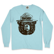 Official Smokey Bear Men's Long Sleeve Pigment Dyed Tee