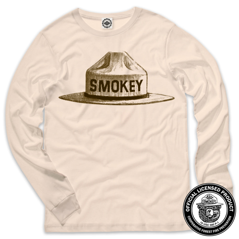 Smokey Bear Ranger Hat Men's Long Sleeve Tee