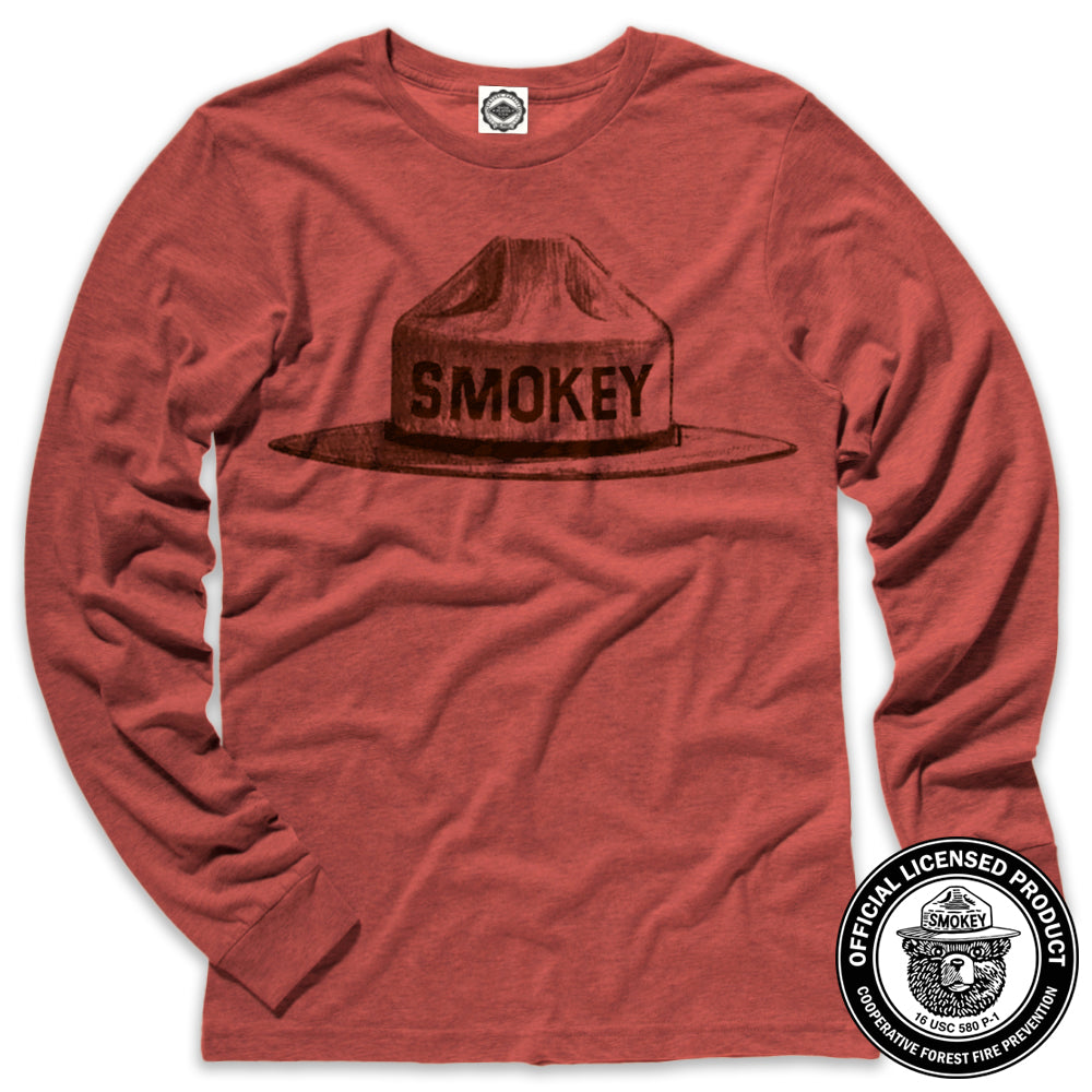 Smokey Bear Ranger Hat Men's Long Sleeve Tee