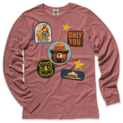 Smokey Bear Patches Men's Long Sleeve Tee