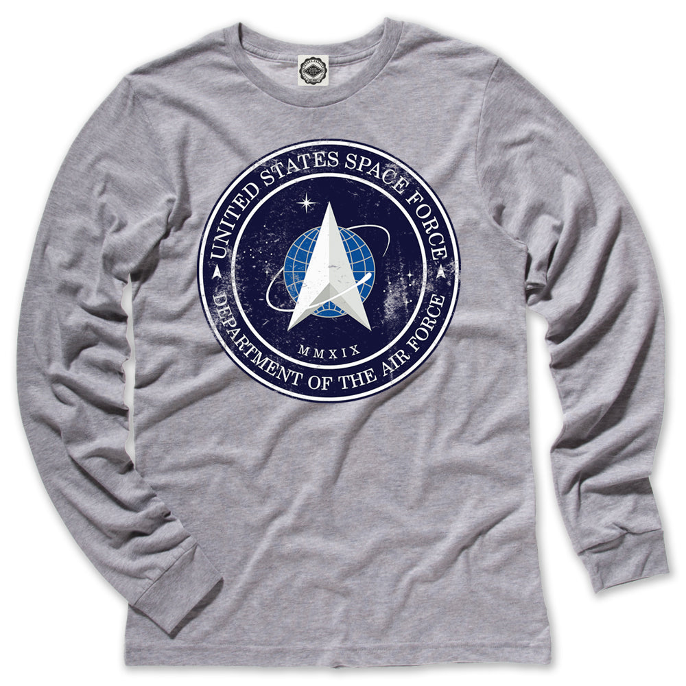 Official US Space Force Logo Kid's Long Sleeve Tee