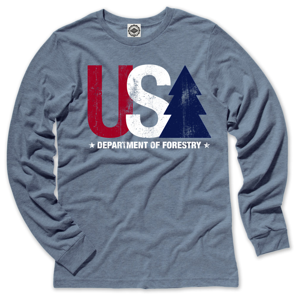 USA Department Of Forestry Men's Long Sleeve Tee