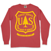 USDA Forest Service Insignia Men's Long Sleeve Pigment Dyed Tee