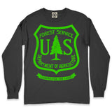 USDA Forest Service Insignia Unisex Long Sleeve Pigment Dyed Tee