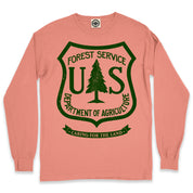 USDA Forest Service Insignia Men's Long Sleeve Pigment Dyed Tee