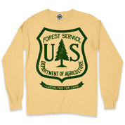 USDA Forest Service Insignia Men's Long Sleeve Pigment Dyed Tee