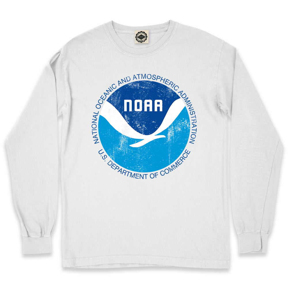 Vintage NOAA Logo Men's Long Sleeve Pigment Dyed Tee