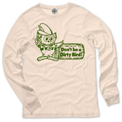 Woodsy Owl "Don't Be A Dirty Bird" Men's Long Sleeve Tee