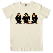 Three Wise Monkeys Unisex Tee