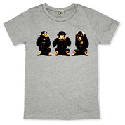 Three Wise Monkeys Unisex Tee