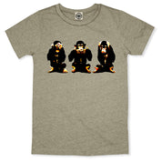 Three Wise Monkeys Unisex Tee