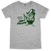 Official Woodsy Owl Kid's T-Shirt in Grey