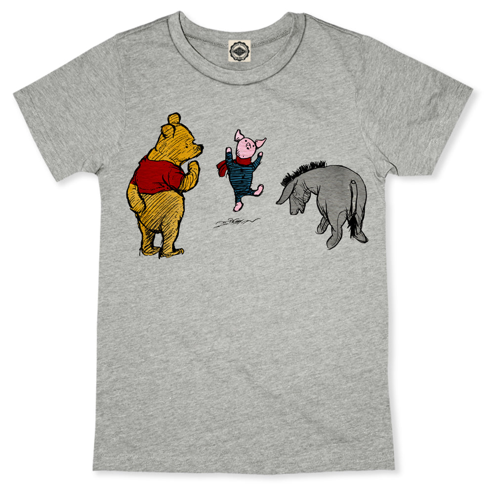 Winnie-The-Pooh, Piglet & Eeyore Men's Tee