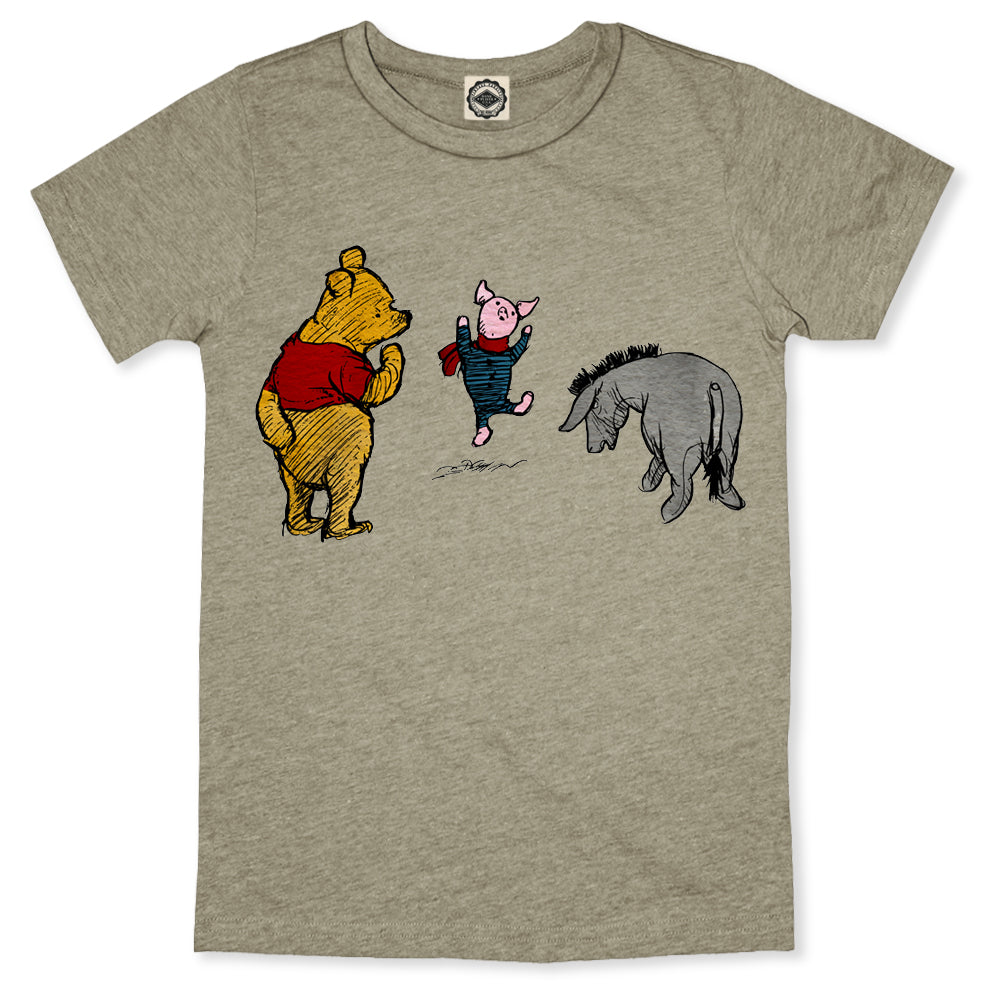 Winnie-The-Pooh, Piglet & Eeyore Kid's Tee