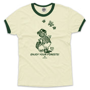 Benny Beaver "Enjoy Your Forests" Unisex Ringer Tee