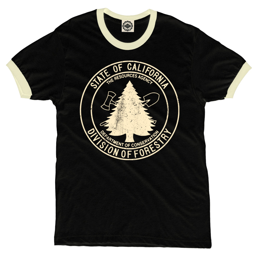 California Division Of Forestry Unisex Ringer Tee