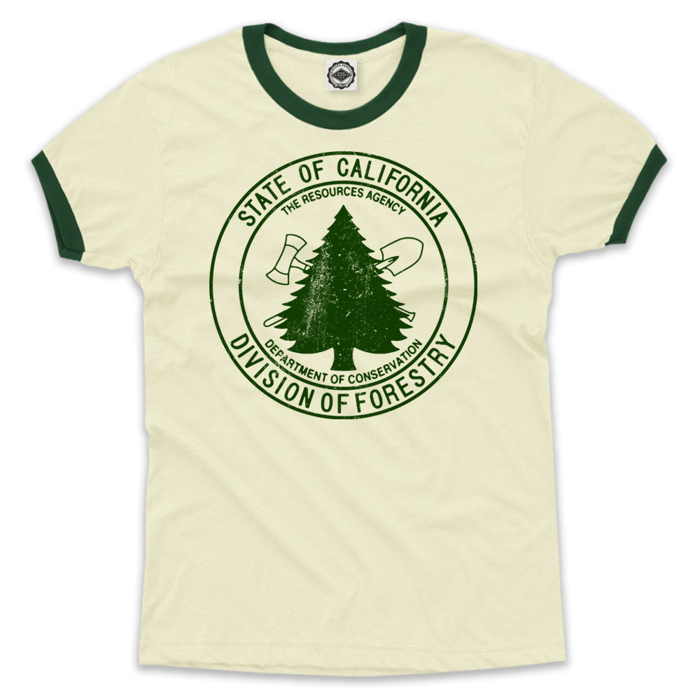 California Division Of Forestry Unisex Ringer Tee