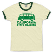 California State Beaches Men's Ringer Tee