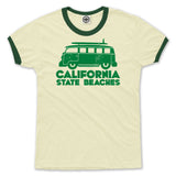 California State Beaches Unisex Ringer Tee