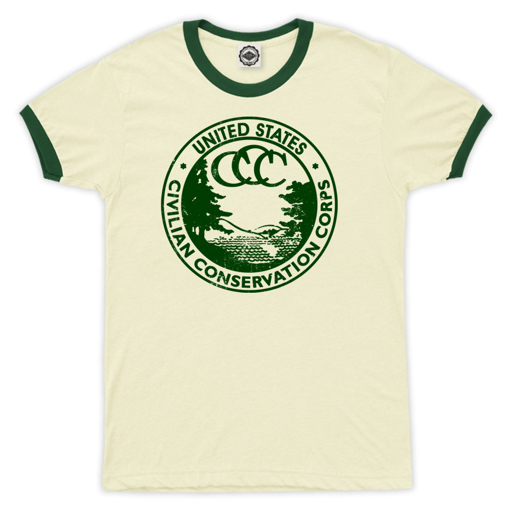 CCC (Civilian Conservation Corps) Men's Ringer Tee