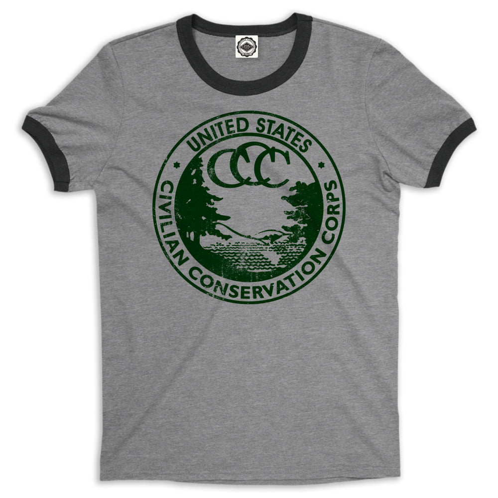 CCC (Civilian Conservation Corps) Men's Ringer Tee