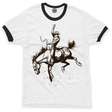 Cowboy Bronco Unisex Ringer Tee