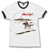 Howdy Cowboy Unisex Ringer Tee