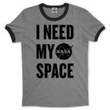 NASA I Need My Space Unisex Ringer Tee