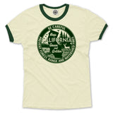 Keep California Green And Golden Unisex Ringer Tee