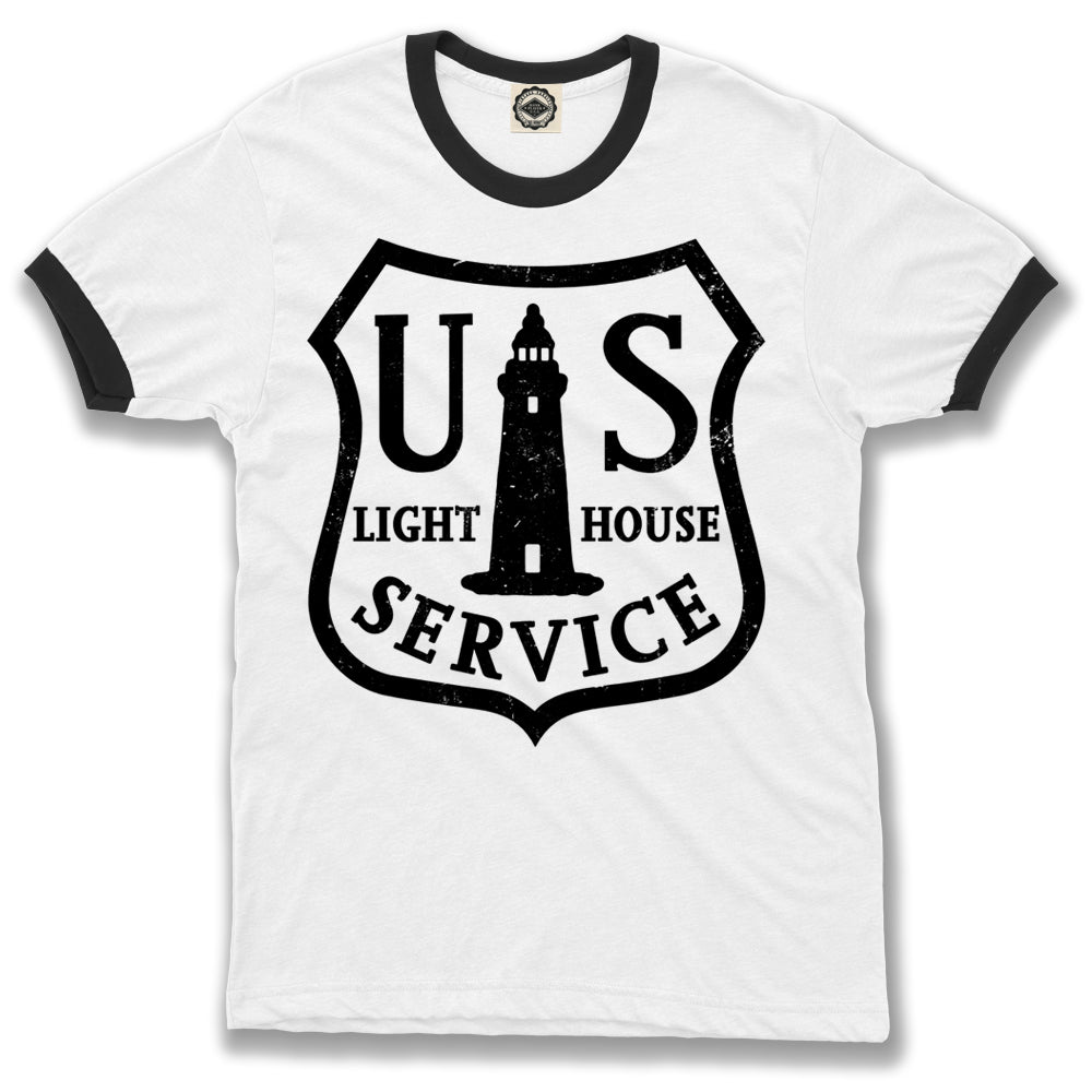 US Light House Service Men's Ringer Tee