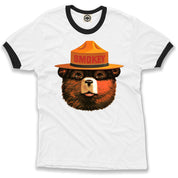 Multicolor Smokey Bear Men's Ringer Tee