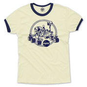 NASA Curiosity Rover Men's Ringer Tee