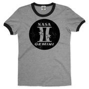 NASA Gemini II (2) Logo Men's Ringer Tee