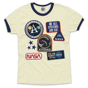 NASA Patches Men's Ringer Tee