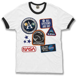 NASA Patches Unisex Ringer Tee
