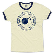 Original NASA Seal Men's Ringer T-Shirt in Cream