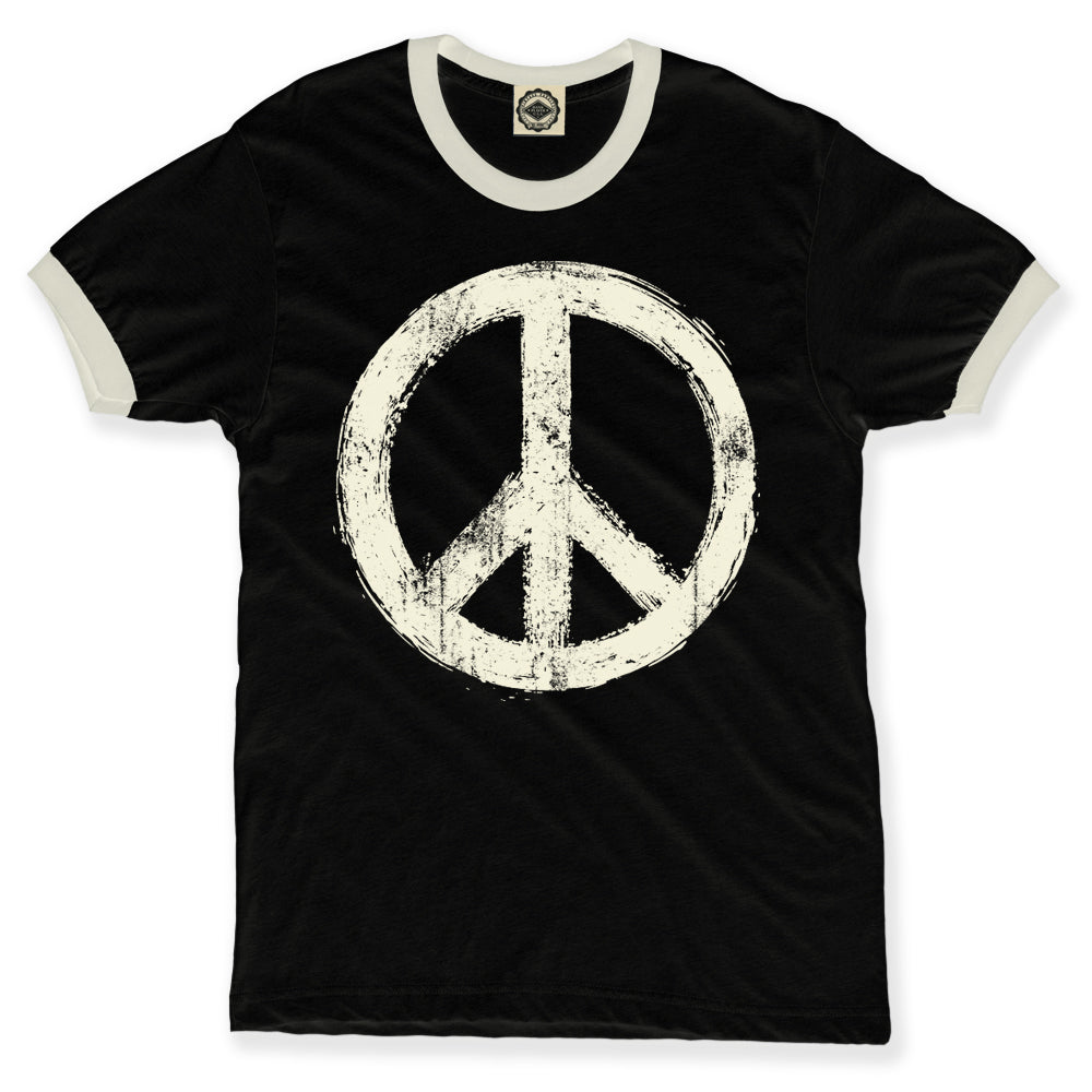 Peace Sign Men's Ringer Tee