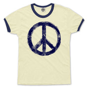 Peace Sign Men's Ringer Tee