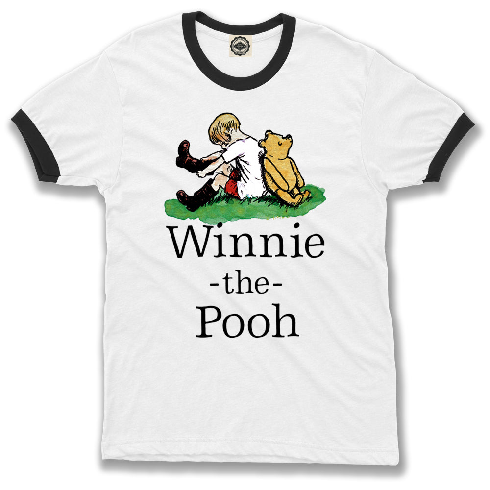 Winnie-The-Pooh & Christopher Robin Men's Ringer Tee
