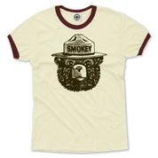 Official Smokey Bear Men's Ringer Tee