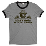 Smokey Bear's Campsite Rule Men's Ringer Tee