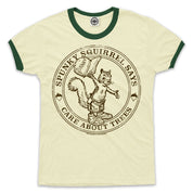 Spunky Squirrel Men's Ringer Tee