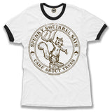 Spunky Squirrel Unisex Ringer Tee