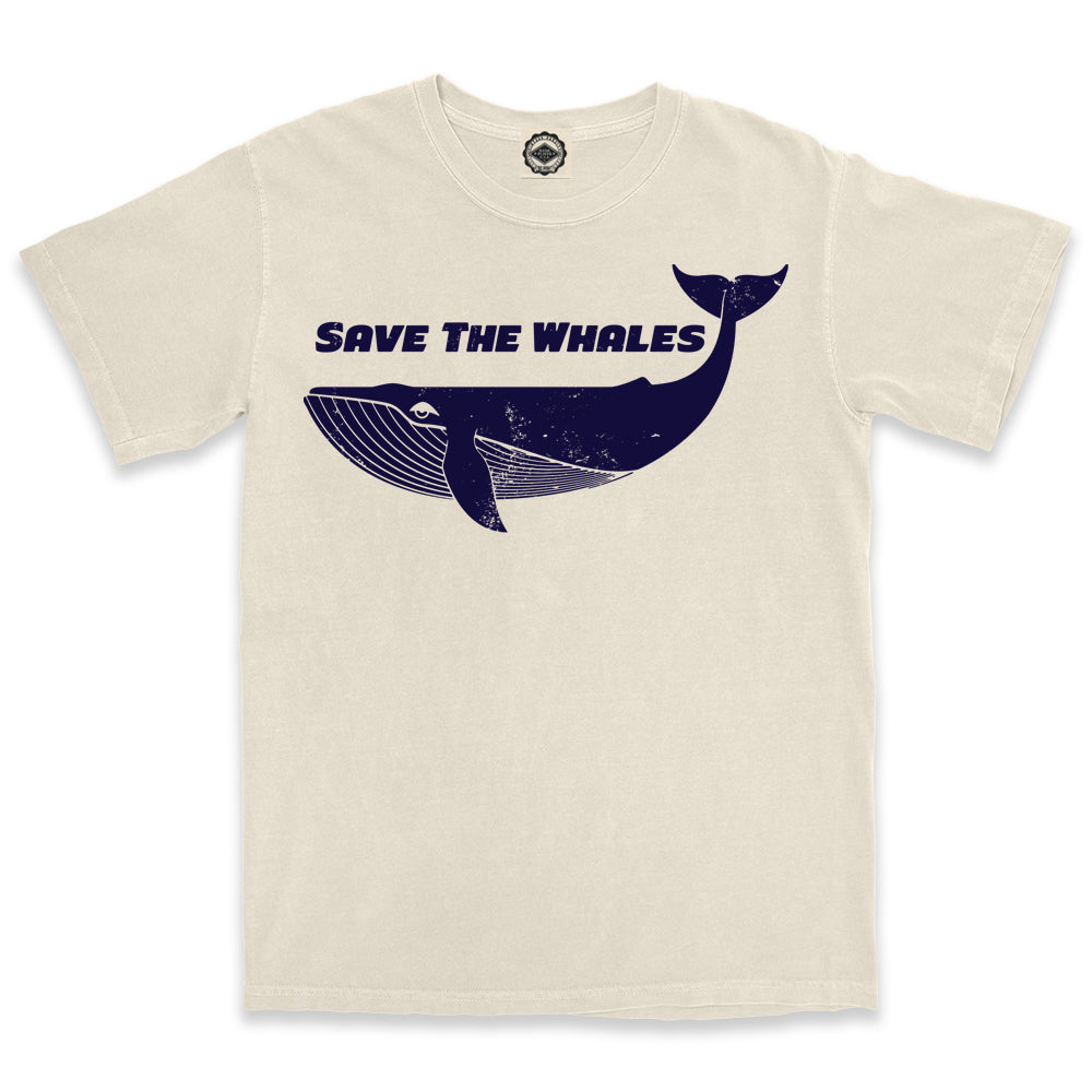 Save The Whales Men's Pigment Dyed Tee