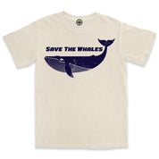 Save The Whales Men's Pigment Dyed Tee